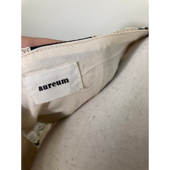 Aureum Black and Cream Crochet Top and Skirt Set Sz Large - Picture 3 of 3